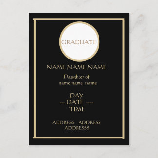 SCHWARZER UND GOLLER ABSCHLUSS POSTKARTE