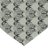 Schwarzer und grauer Schmetterling Kurzer Tischläufer (Ecke)