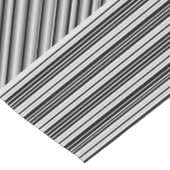 Schwarzer und grauer Streifen-Tabellen-Läufer Kurzer Tischläufer (Ecke)