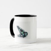 Schwarzer und grüner Gift-Pfeil-Frosch Tasse (Vorderseite Links)