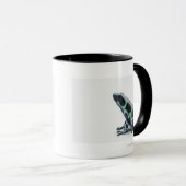 Schwarzer und grüner Gift-Pfeil-Frosch Tasse (VorderseiteRechts)