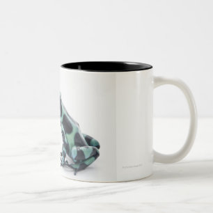 Schwarzer und grüner Gift-Pfeil-Frosch Zweifarbige Tasse