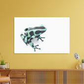 Schwarzer und grüner Giftdarmfrosch (Dendrobaten) Leinwanddruck (Insitu (Wohnzimmer))