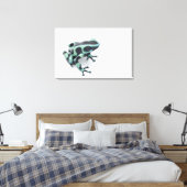 Schwarzer und grüner Giftdarmfrosch (Dendrobaten) Leinwanddruck (Insitu (Schlafzimmer))