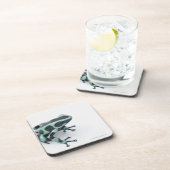 schwarzer und grüner Giftpfeilfrosch (dendrobates Getränkeuntersetzer (Rechte Seite)