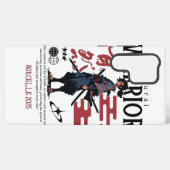 Schwarzer und grüner Samurai-Kopf – Maßgeschneider Samsung Galaxy Hülle (Rückseite (Horizontal))