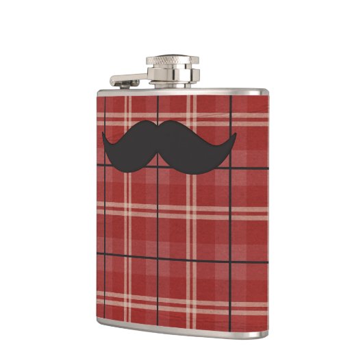 Schwarzer und Karierter Schleier Flachmann (Links)