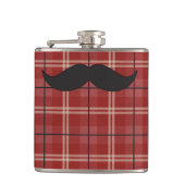 Schwarzer und Karierter Schleier Flachmann (Vorderseite)