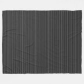 Schwarzer und karkochgrauer Pinstripe Fleecedecke (Vorderseite (Horizontal))