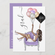 Schwarzer und Lila afrikanischer Abschluss