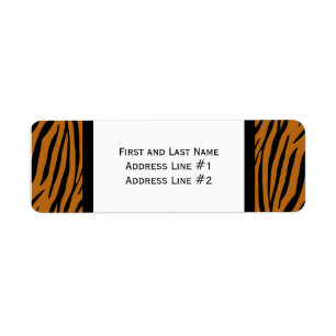 Schwarzer und orange Tiger Stripes
