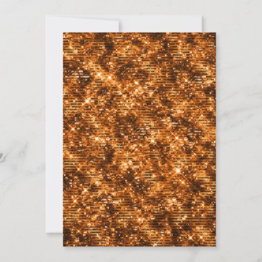 Schwarzer und orangefarbener Schädel und Koblaufba Einladung (Rückseite)