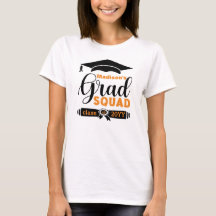 Schwarzer und orangefarbener Text für Frauen Weiße