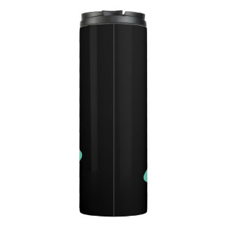 Schwarzer und Retro-Thermaltumbler Thermosbecher