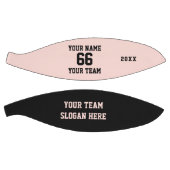Schwarzer und rosa Basketball mit Name, Nummer, Te (Panele)