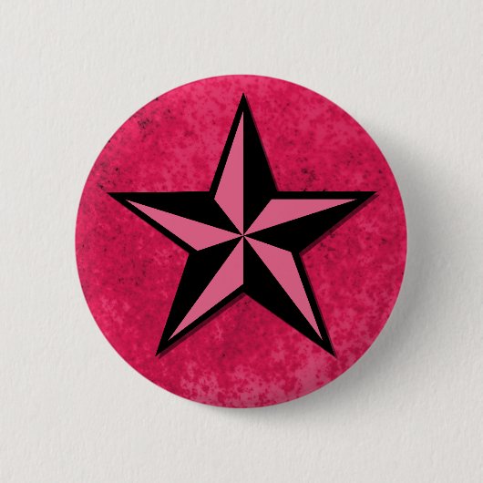 Schwarzer und rosa Star Button (Vorderseite)