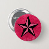 Schwarzer und rosa Star Button (Vorne & Hinten)