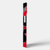 Schwarzer und Roter Schädel Case-Mate iPhone Hülle (Rückseite / Rechts)