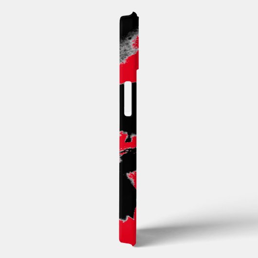 Schwarzer und Roter Schädel Case-Mate iPhone Hülle (Rückseite / Rechts)