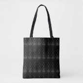 Schwarzer und Silberner Deko Tasche (Vorderseite)