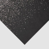 Schwarzer und Silberner Glitzer Seidenpapier (Ausschnitt)