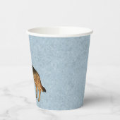 Schwarzer und Tan Deutscher Schäferhund Cartoon Hu Pappbecher (Links)