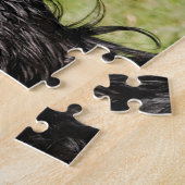 Schwarzer und Tan Playful Cocker Spanischer Welpen Puzzle (Seite)