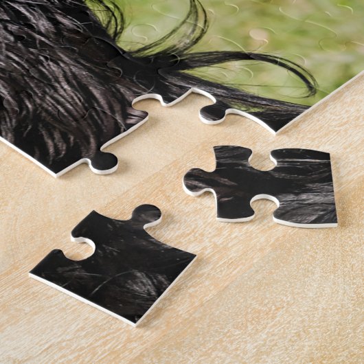 Schwarzer und Tan Playful Cocker Spanischer Welpen Puzzle (Seite)