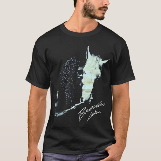 Schwarzer und Tier-Sänger T-Shirt (Vorderseite)