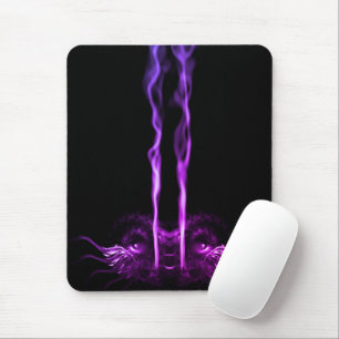 Schwarzer und violetter Drachenrauch Mousepad