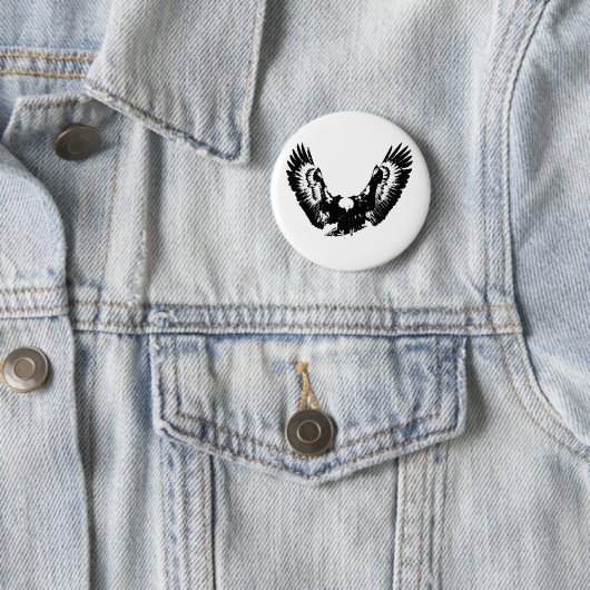 Schwarzer und weißer Adler Button (Beispiel)