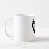 Schwarzer und weißer Adler Kaffeetasse (Links)