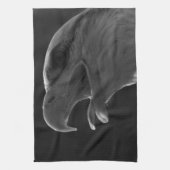 Schwarzer und weißer Adler Küchentuch (Vertikal)