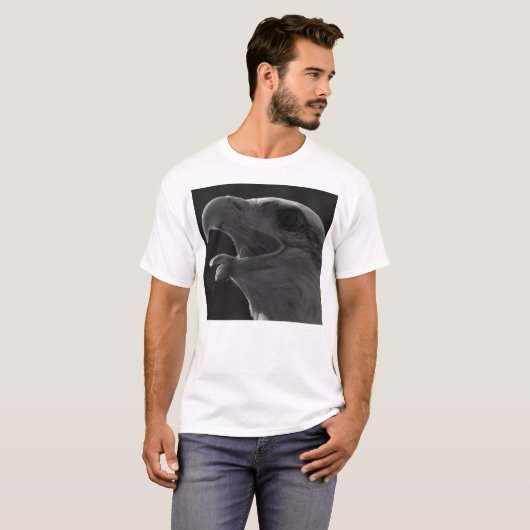 Schwarzer und weißer Adler T-Shirt (Vorne ganz)