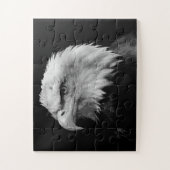 Schwarzer und weißer Adler - Tiere Kunst Puzzle (Vertikal)