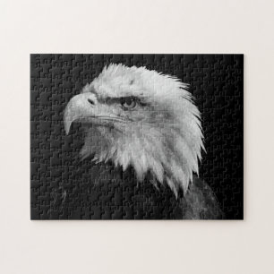 Schwarzer und weißer Adler - Tiere Kunst Puzzle