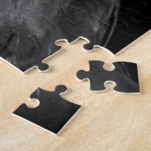 Schwarzer und weißer Adler - Tiere Kunst Puzzle (Seite)