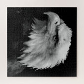 Schwarzer und weißer Adler - Tiere Kunst Puzzle (Horizontal)