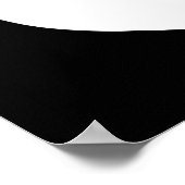 Schwarzer und weißer Apfel Poster (Ecke)