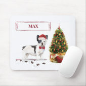 Schwarzer und weißer Bulldogge Mousepad (Mit Mouse)