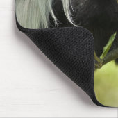 Schwarzer und weißer Colobus-Affe Mousepad (Ecke)