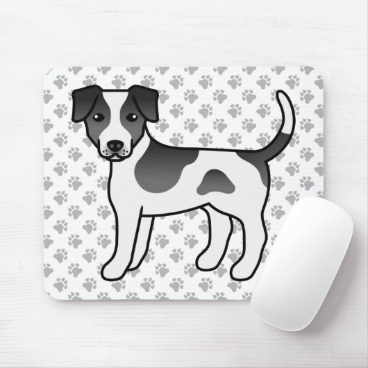 Schwarzer und weißer dänisch-schwedischer Niedlich Mousepad (Mit Mouse)