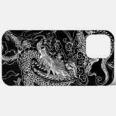 Schwarzer und Weißer Drache Case-Mate iPhone Hülle (Rückseite (Horizontal))