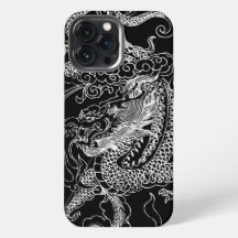 Schwarzer und Weißer Drache