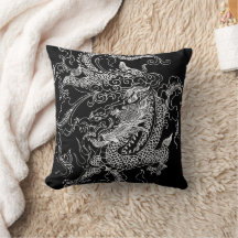 Schwarzer und Weißer Drache