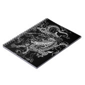 Schwarzer und Weißer Drache Notizblock (Linke Seite)