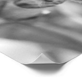 Schwarzer und weißer Eichhörnchen Poster (Ecke)