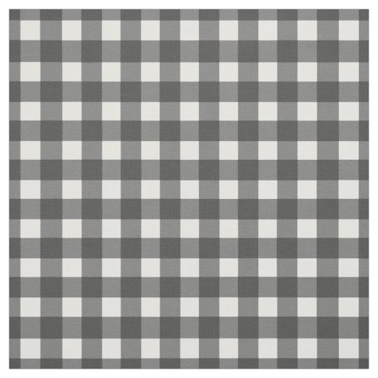 Schwarzer und weißer Gingham-Karo Stoff (Muster)