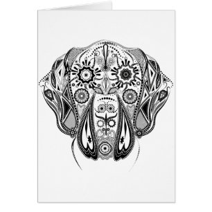 Schwarzer und weißer Großhund