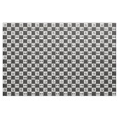 Schwarzer und weißer Hundeknochen | Name und Monog Stoff (Yard (91,4 cm))